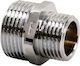 Месингов Нипел Редуциращ 1-2" X 1-4" Хромиран