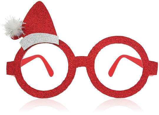 Sonnenbrille Weihnachtsmann Hut Rot Feiertage