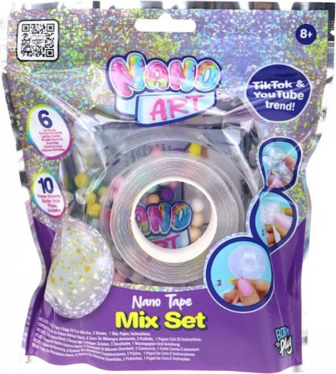 Nano Art Tape Mix 6 Pieces White Tuban