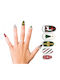 Künstliche Nagelspitzen + Kleber Weihnachtsrentier Weihnachtsbekleidungsaccessoires 12 Stück