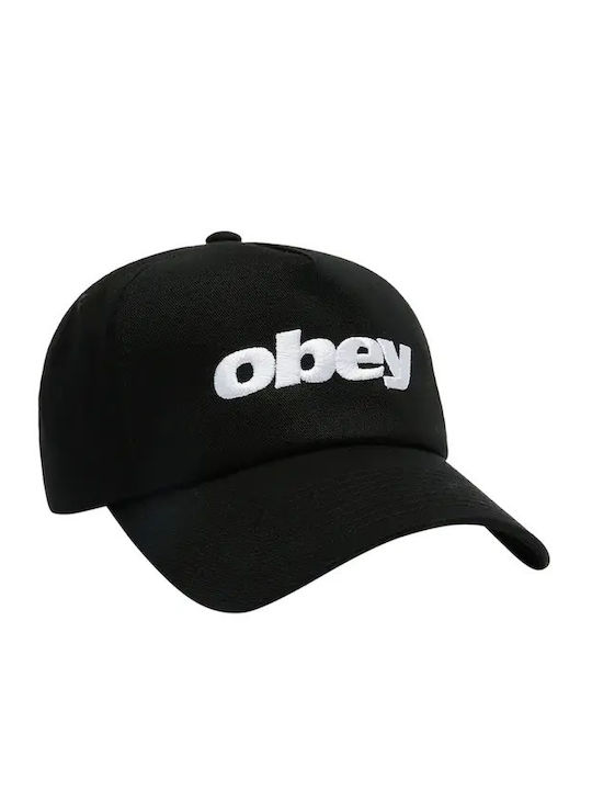Obey Delta 5 Panel Snapback Unisex Jockey Bumbac Negru 100490146-black