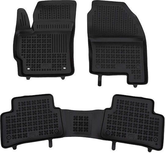 Toyota Corolla 2025+ Hatchback Hybrid Fire Extinguisher Rubber Black Car Mats Raised Sides Rezaw Plast 3 Pieces