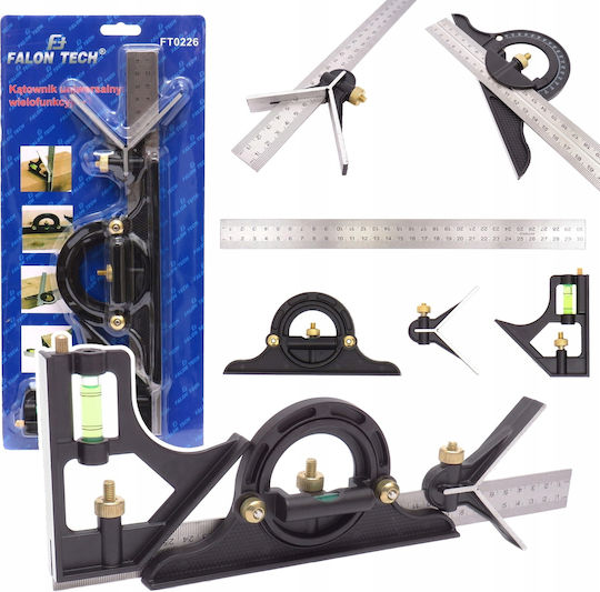 Combination Square Ruler 300 Mm Protractor 0-180
