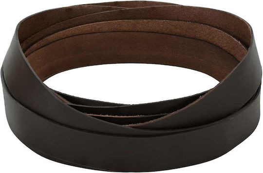 vidaXL Leather Brown Lace Length 5m