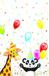 Papier Party-Tischdecke Tiere Geburtstag 120x180cm
