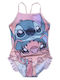 Disney Lilo Stitch Детски Костюм За Баня Една Част Розов
