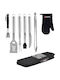 8-piece Grill Set Stainless Steel Zokura