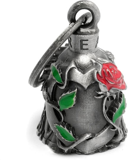 Gremlin Guardian Bell Διακοσμητικό Καμπανάκι Μοτοσυκλέτας Motorcycle Love Red Rose