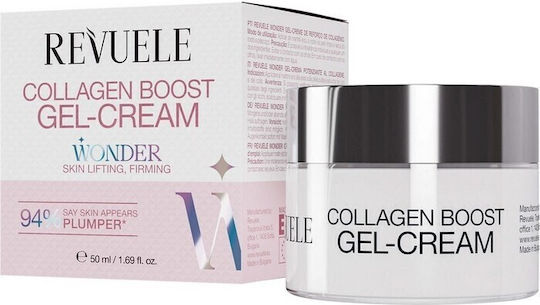 Revuele Wonder Collagen Boost Face Day Gel for Moisturizing Anti-Aging & Firming with Collagen & Niacinamide 50ml