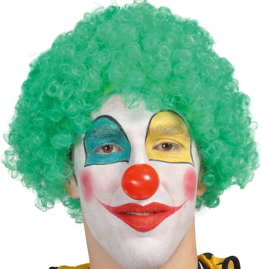 Clown Wig Green Afro Curly Curls Ball