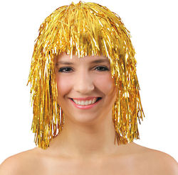 Gold Foil Wig 1 Pc