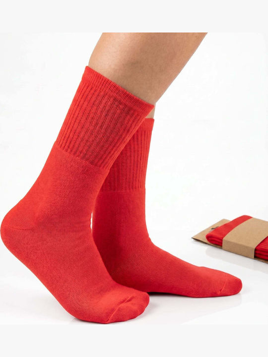 Dimi Socks Μπασκετικές Κάλτσες Κόκκινες 1 Ζεύγος