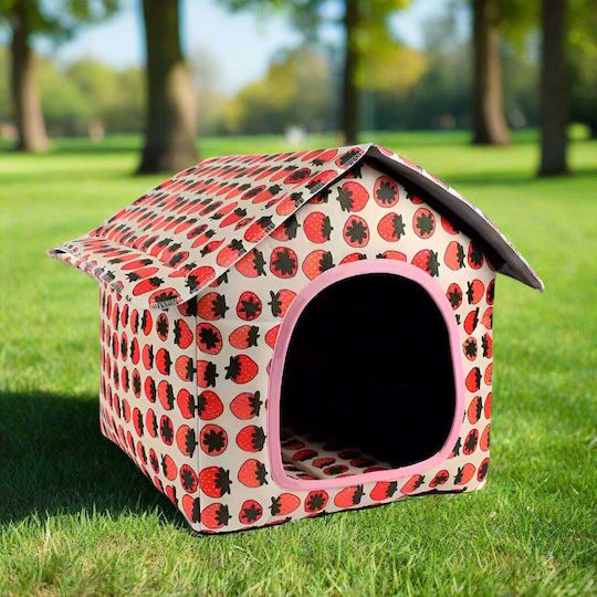 Pawvilla Outdoor Strawberry Waterproof Foldable Outdoor Cat House