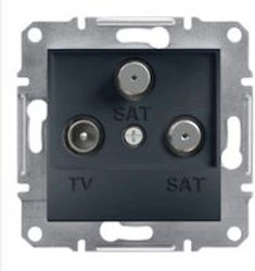 Schneider Electric Priză Tv-Sat-Sat End Aspora Fără Ramă Antracit Eph3600171