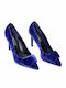 Leather Purple Heels