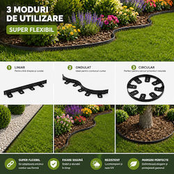 Kunststoff Gartenhecke in Schwarzem Farbe