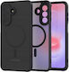Handyhülle Samsung Galaxy A27 Spacecase Hybrid Magsafe Hart Semi-transparent Magsafe Schwarz 5905719141288
