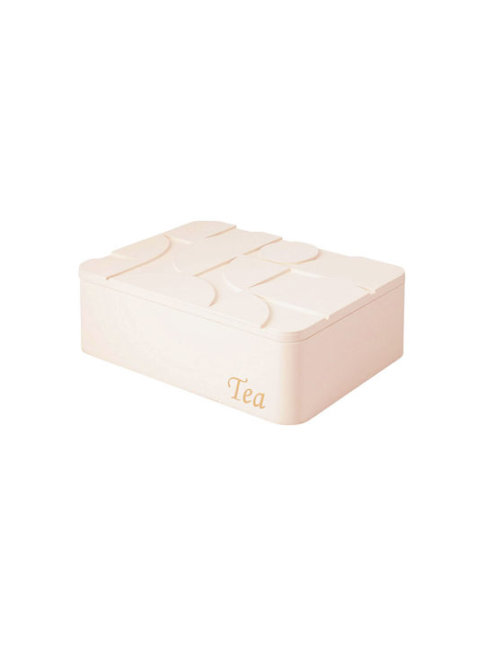 Tea Box with Lid Wooden Orange 16.5x7.5x24cm