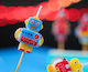 Robot Pickers Candles 5 Pcs