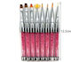 Set Nail Brushes 8pcs 3666