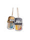 Synchronia Hanging Handmade Wall Decor Made of Metal 4x1.5x6cm 2 Pieces Various Colors