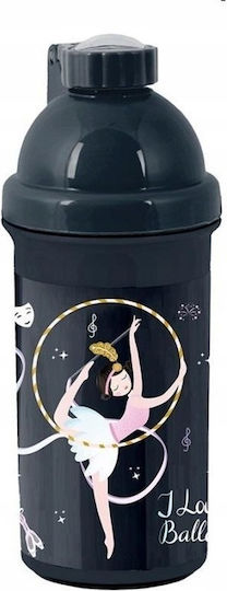 Paso Kinder Trinkflasche Auslaufsicher Schwarzes 550ml