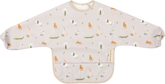 Bimbidreams Waterproof Fabric Coverall with Hoop & Loop Fastener Pocket & Sleeves Safari
