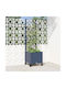vidaXL Zardiniere Din Plastic Albastru Gri 40x40x146cm