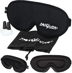 Activ Space Polyester Black Sleep Mask