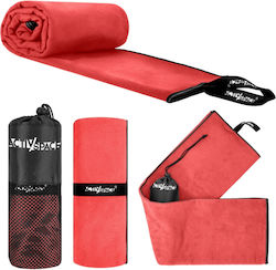 Activ Space Πετσέτα Microfiber Σώματος Κόκκινη