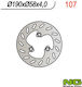 Scooter Brake Disc Front Rear 190x58x4 Mm High Quality Steel