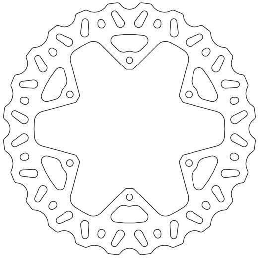 Moto-master Rear Brake Disc Nitro Yamaha Yz Yzf 245mm