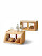 Navaris Brotkasten aus Bambus Transparent 39,5x26x23cm
