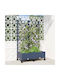 vidaXL Plastic Blue Grey Planter Box