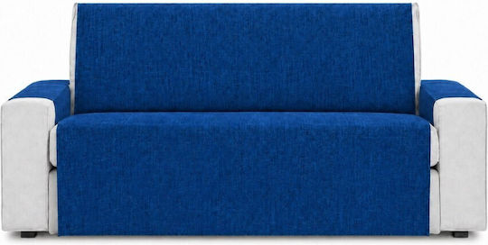 Pucioasa Elastische Abdeckung Für Zweisitziges Sofa Navy Blau