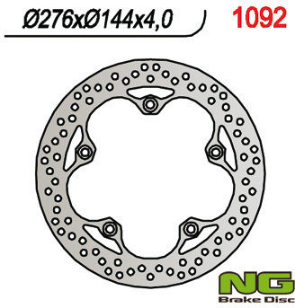 Ng Front Brake Disc Honda Cbf 250/cbr 125r 2004-2017 276mm 5x10.5mm