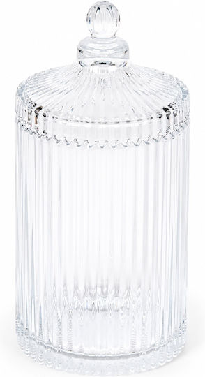 5Five Allgemeine Verwendung Glas Vasen mit Deckel Transparent 800ml