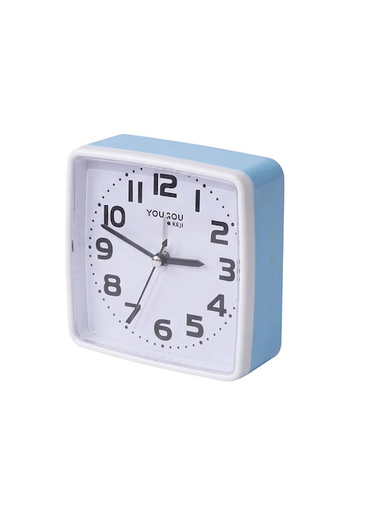 Avizar Table Clock Bedroom 13cm Clear Precise Time Display Blue