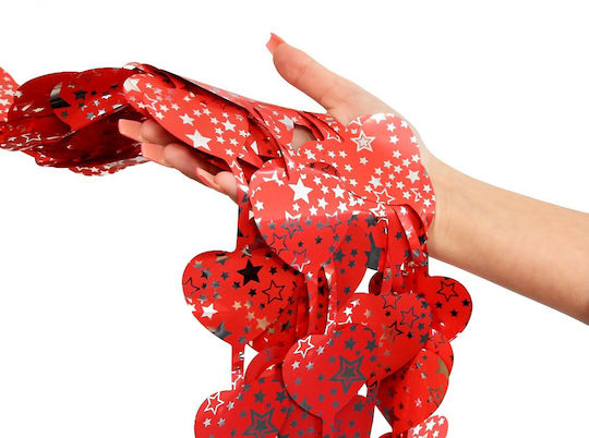 Herz Vorhang Roter Hintergrund Wand Valentinstag 2x1m