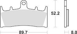 TRW ZF Motorradbremsbeläge KH188 Sinter Street Kawasaki Zx9r 96-01 Zrx 1100 1200 96-06 Vn 1500 02-03 Vn 1600 04-08 Suzuki Gsf 1200 01-05 Gsx 1400 01-07 Vz 1600 04-05 Vorderseite