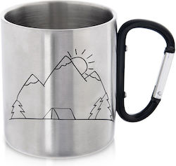 Steel Travel Mug Carabiner 350 Ml