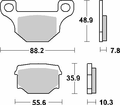 Sbs Brake Pads Kh93 Street Standard Ceramic Color Black