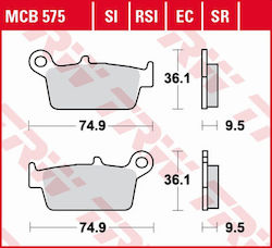 Trw Tampoane De Frână Zf Kh131 Organic Eco Honda Cr 125r 250r 500r 87-01 Xr 400r 96-03 Xr 600 650l R 93-07 Kawasaki Kx 125 250 500 95-08 Suzuki Rm 125/250 96-12 Drz 400e S Sm 00-08 Ya