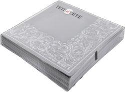 Tete A Tete Elegant Tangle Silver Napkins
