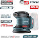 Bormann Pro BBP5413 Έκκεντρο Τριβείο 125mm Μπαταρίας 20V Solo με Ρύθμιση Ταχύτητας και με Σύστημα Αναρρόφησης
