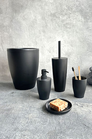 SteweHome SteweHome Badezimmerzubehör-Set Kunststoff Schwarz 5 Stück