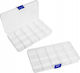 Organizer Compartments Storage Box Desk Organizer 18x10x2.3cm