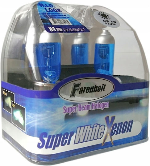 H4 Крушки 60/55w Farenheit Супер Бяло 5000k