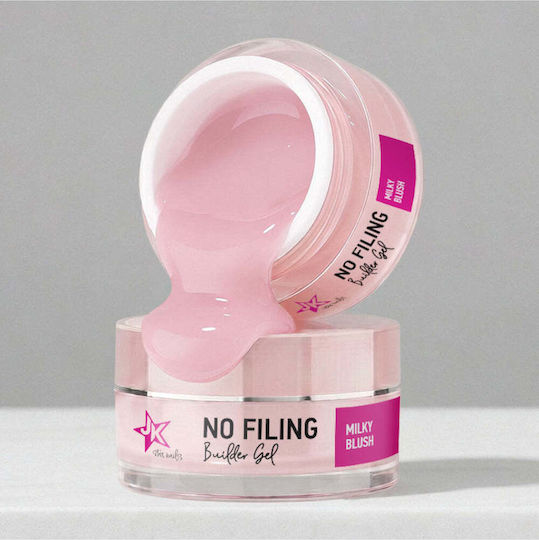 JK Star Nails Builder Gel Νυχιών Milky Blush 15gr
