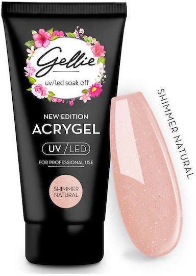 Gellie Acrygel Νυχιών Shimmer Natural 60ml